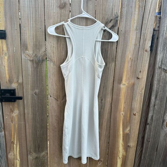 Lululemon Women's Beige Racerback Ribbed Dress Size 2 Summer Casual - Picture 5 of 5